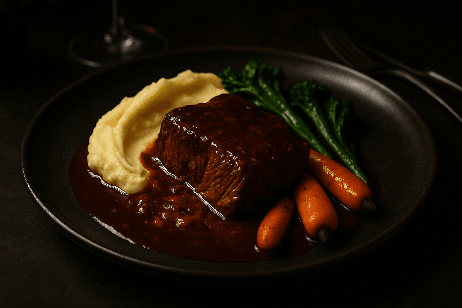 Høyrygg med rødvin & Guinness