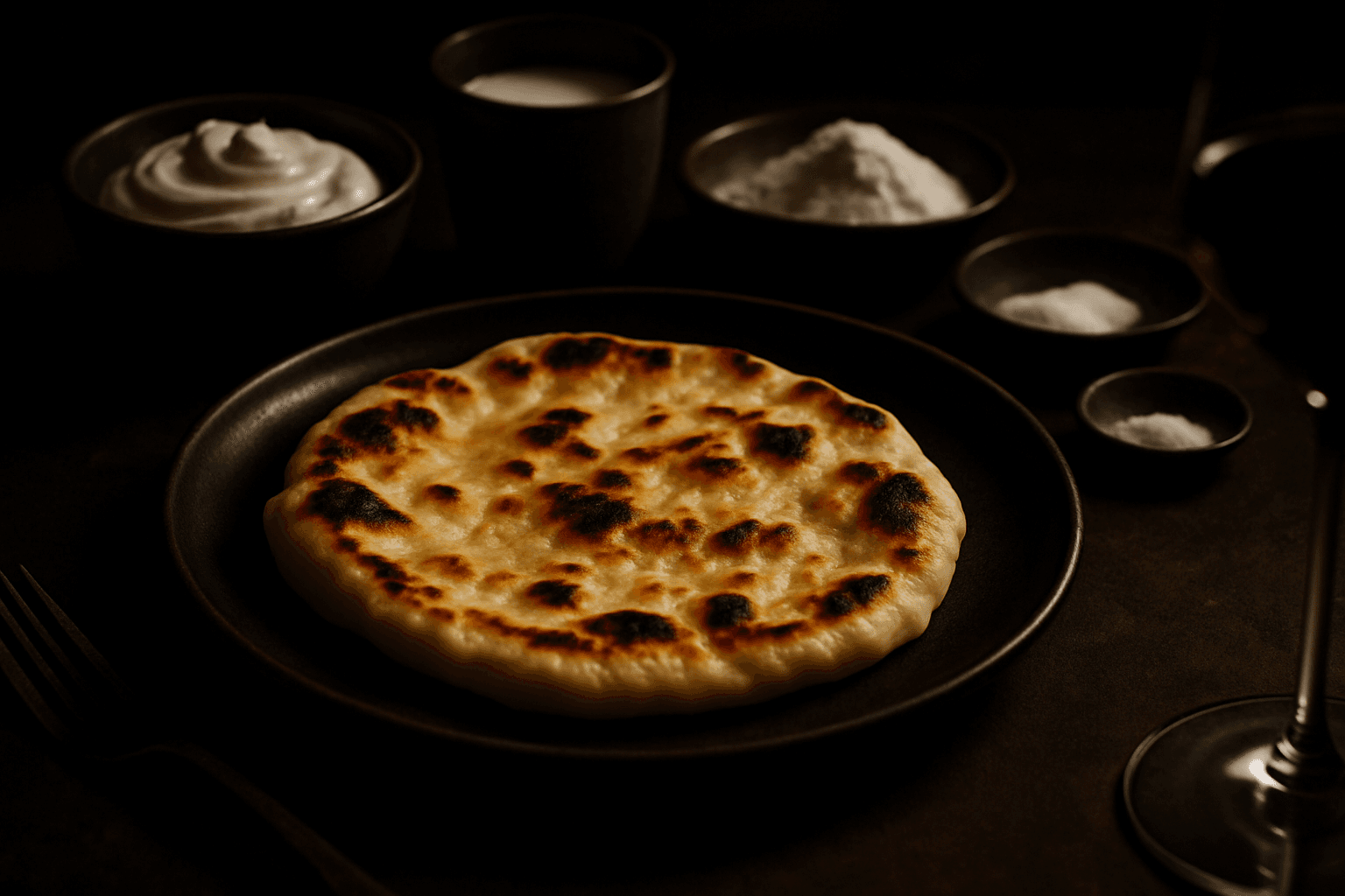Yoghurt Naan brød