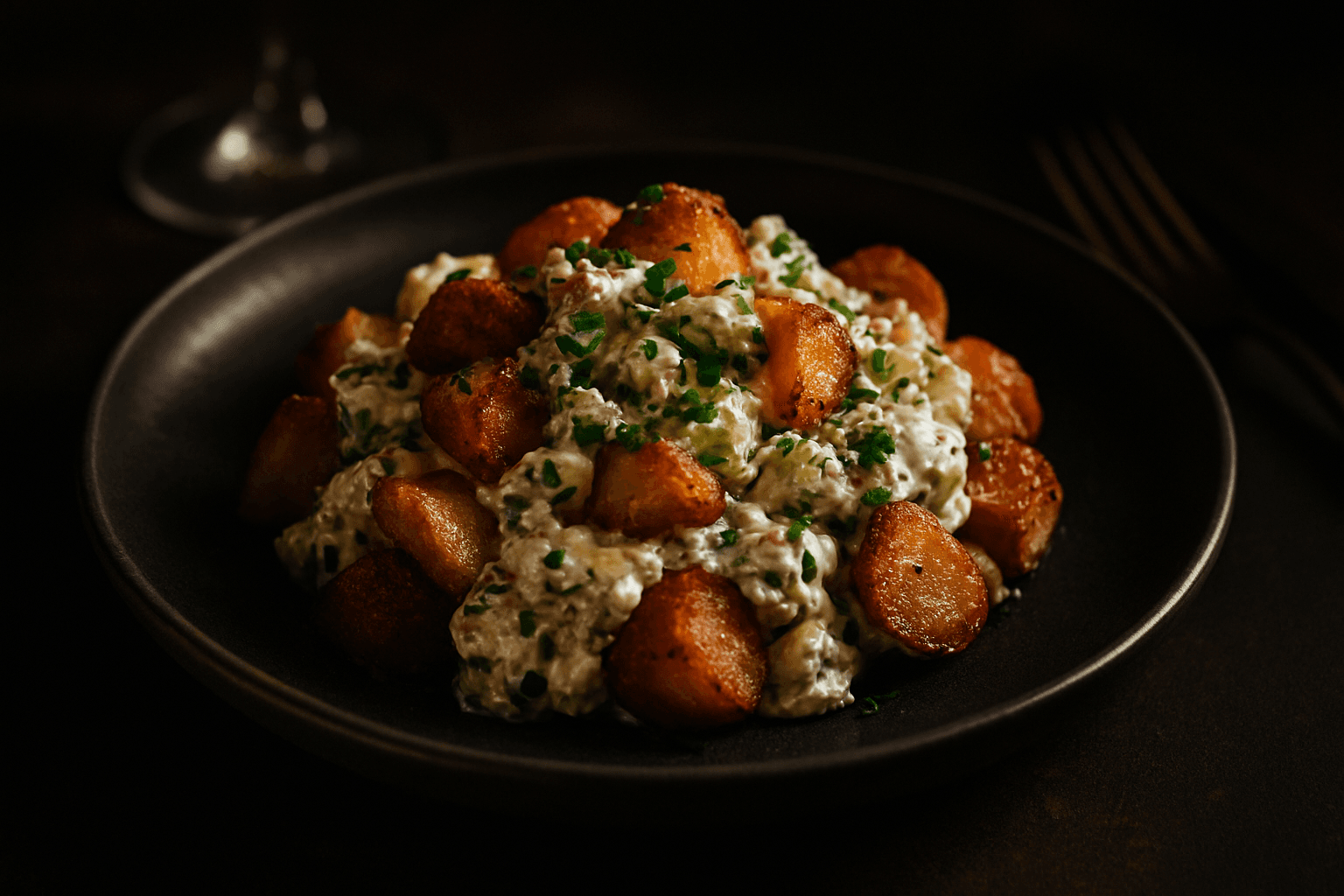 Crispy potetsalat