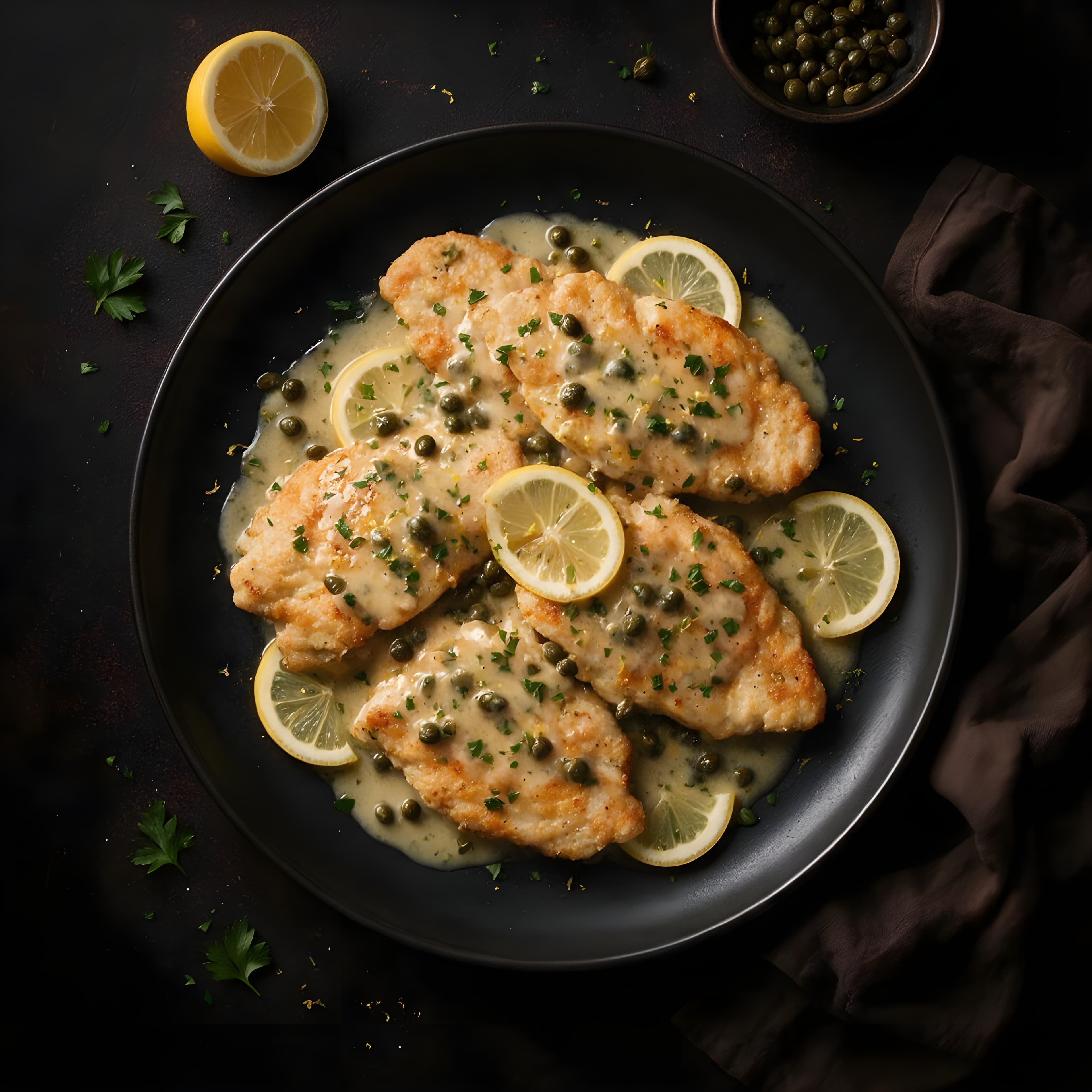 Kylling piccata med sitron & kapers